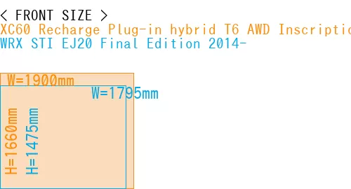 #XC60 Recharge Plug-in hybrid T6 AWD Inscription 2022- + WRX STI EJ20 Final Edition 2014-